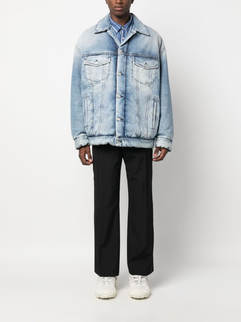 Blue Padded Denim Jacket