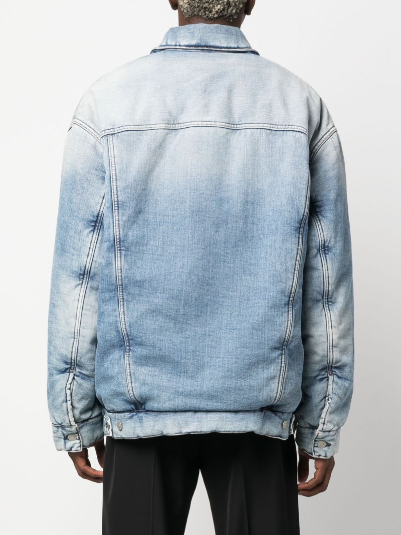 Blue Padded Denim Jacket