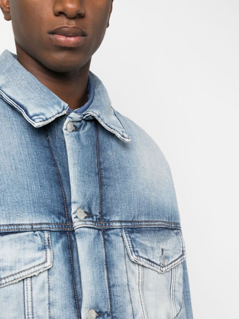 Blue Padded Denim Jacket