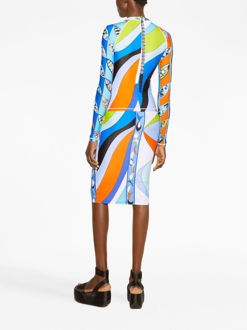 Blue Pesci and Girandole-print Top