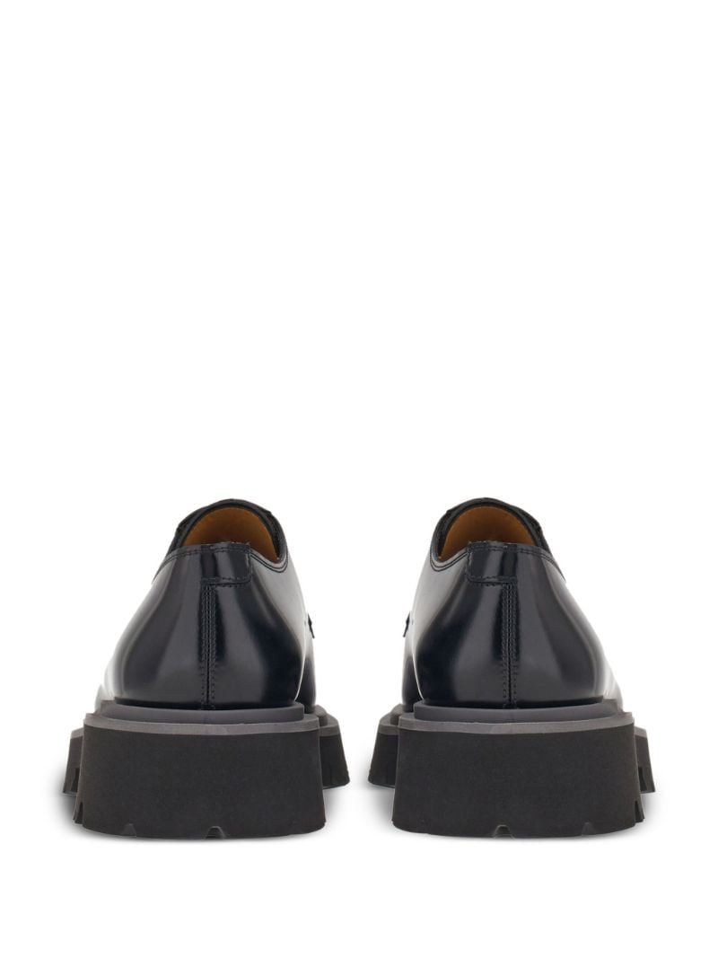 Black Leather Derby Shoes