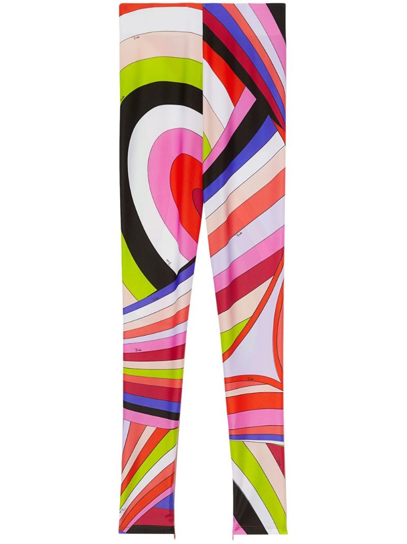 Pink Iride-print Leggings