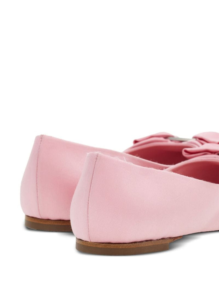 Pink Vara Bow Embellishment Ballerina Shoes
