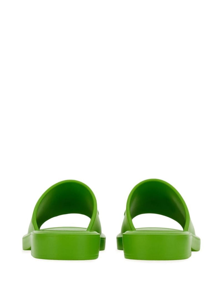 Green Debossed Logo Slides