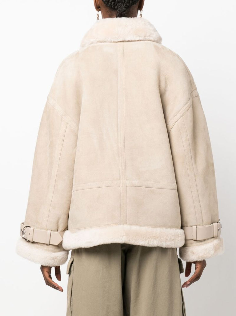 Neutral Darling Shearling Jacket