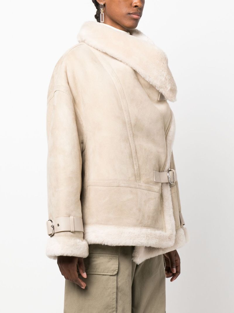 Neutral Darling Shearling Jacket