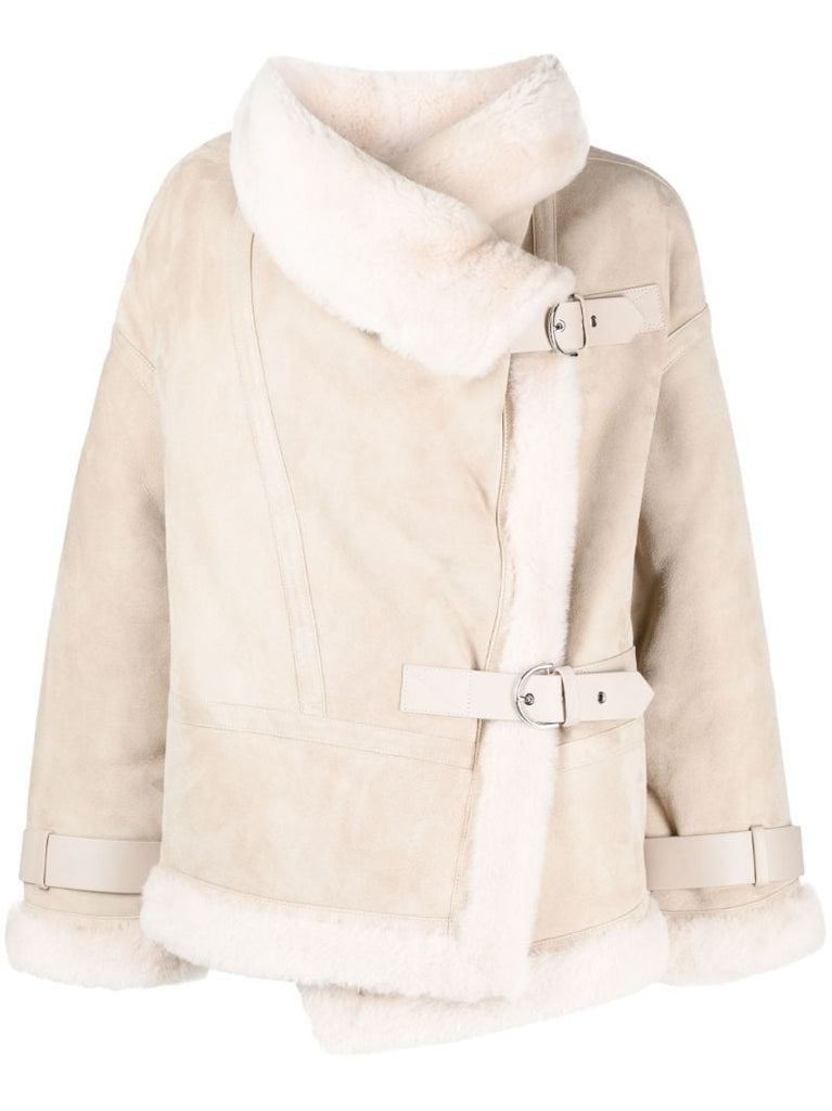 Neutral Darling Shearling Jacket