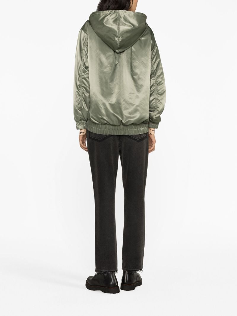 Green Nila Shearling Bomber Jacket