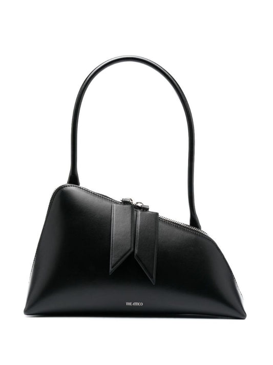 Black Sunrise Leather Shoulder Bag