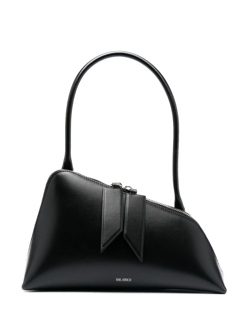 Black Sunrise Leather Shoulder Bag