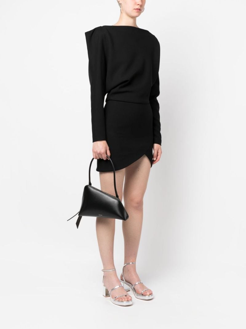 Black Sunrise Leather Shoulder Bag