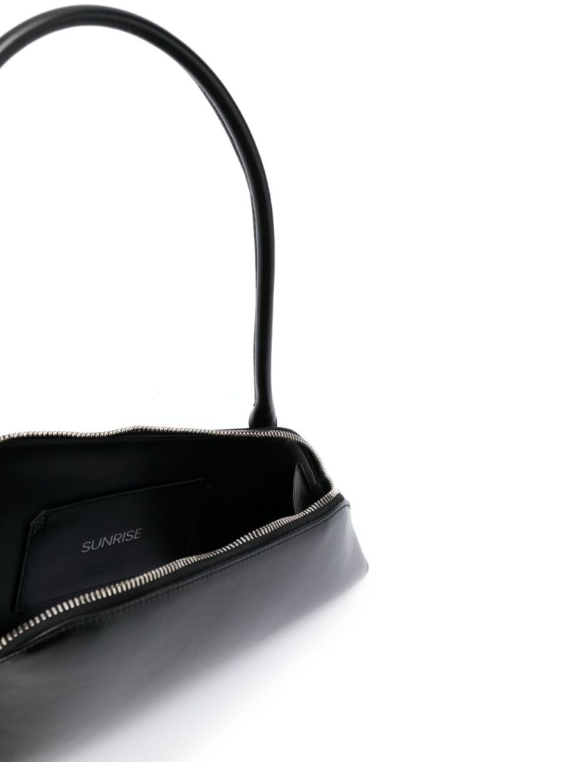 Black Sunrise Leather Shoulder Bag