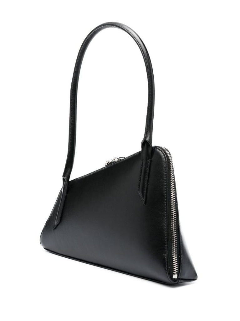 Black Sunrise Leather Shoulder Bag