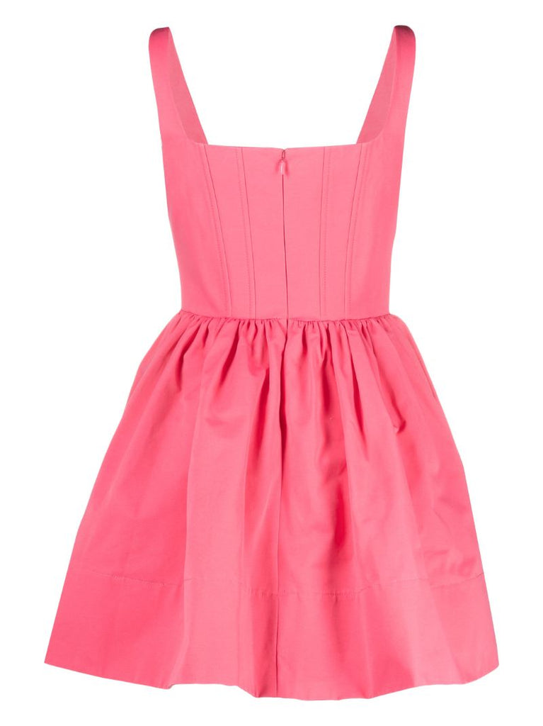 Pink Landscape Flared Mini Dress