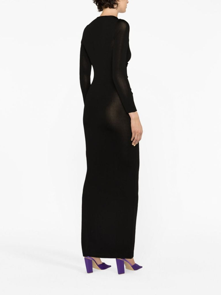 Black Atalo Cut-out Dress