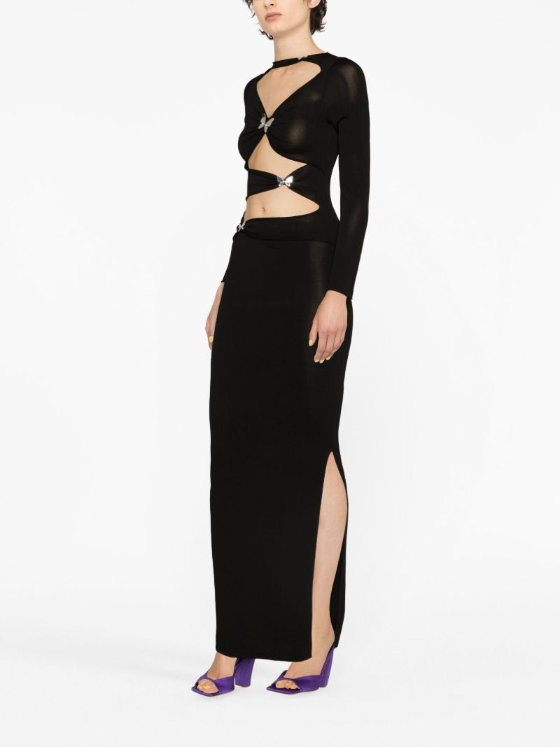 Black Atalo Cut-out Dress