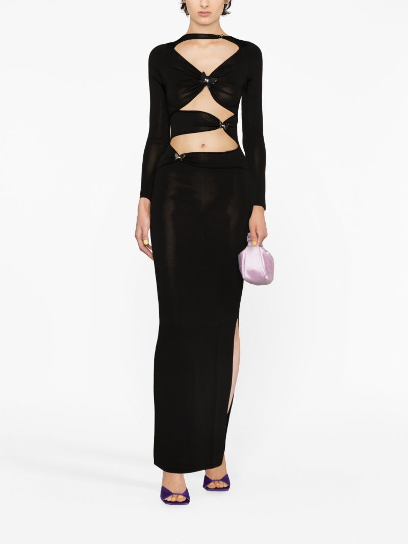 Black Atalo Cut-out Dress