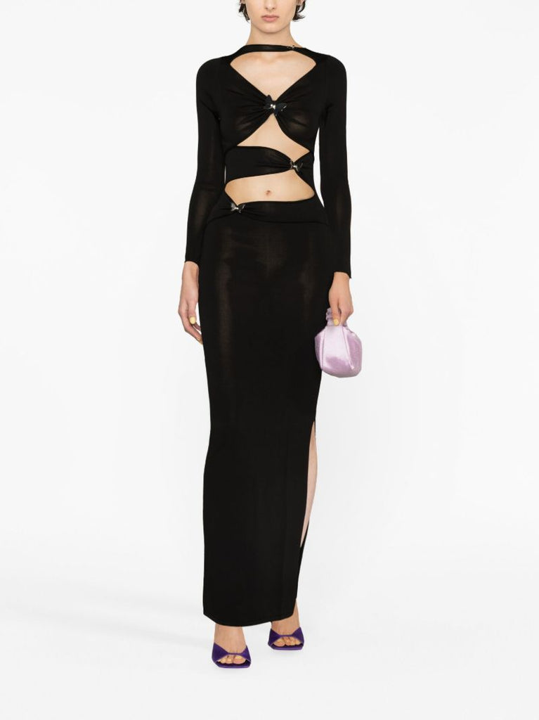 Black Atalo Cut-out Dress