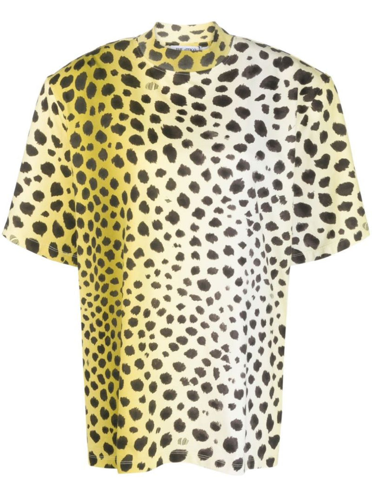 Yellow Kilie Cheetah-print T-shirt