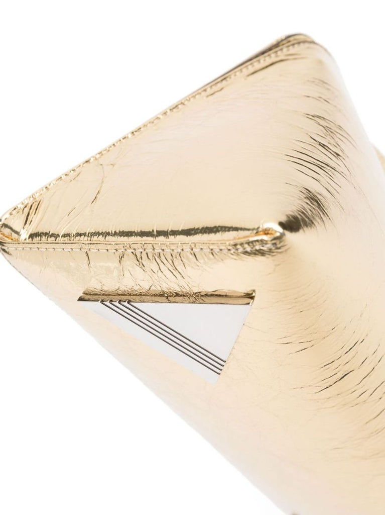 Gold 8:30pm Leather Clutch Bag
