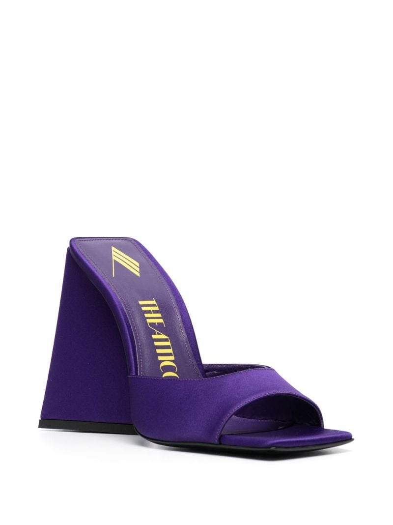 Purple Devon 115 Satin Mules