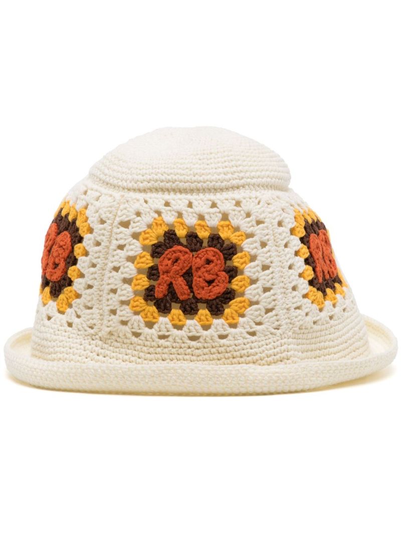 Neutral Woven Crochet Bucket Hat
