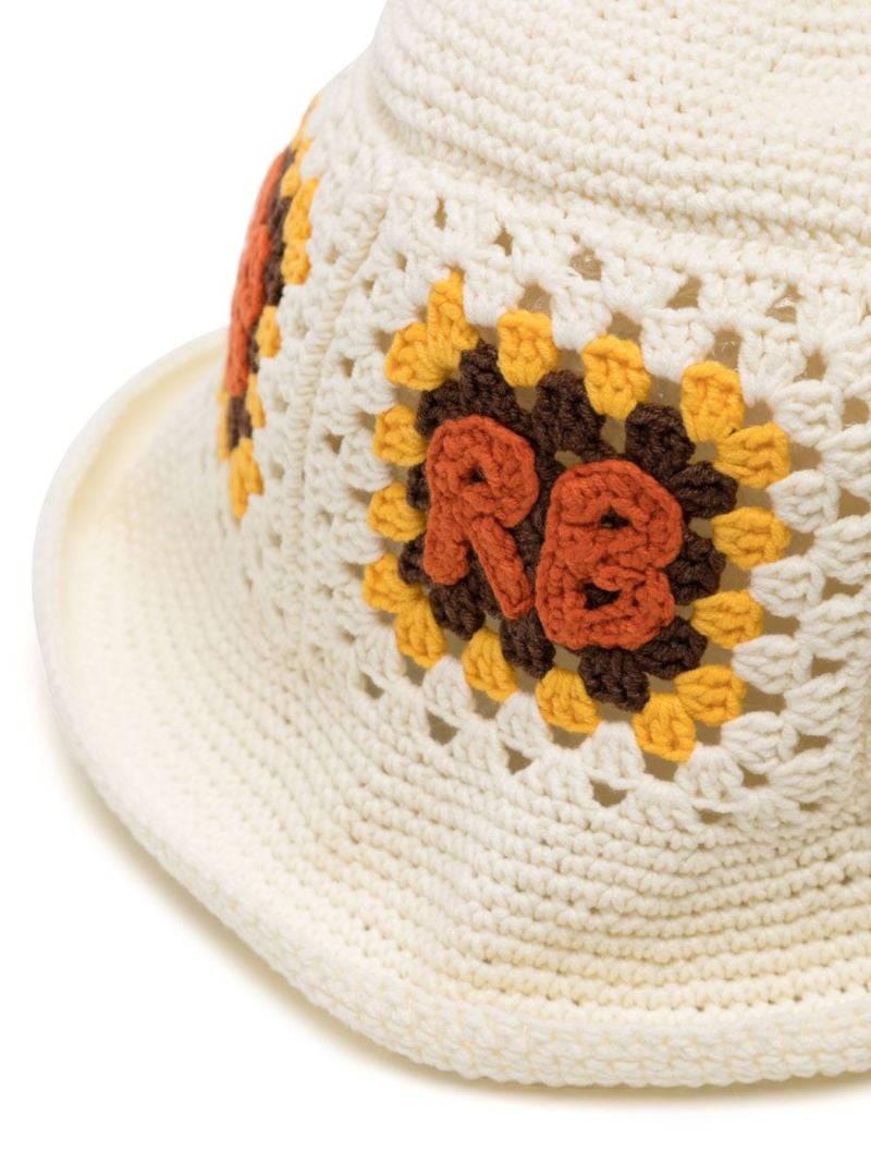 Neutral Woven Crochet Bucket Hat