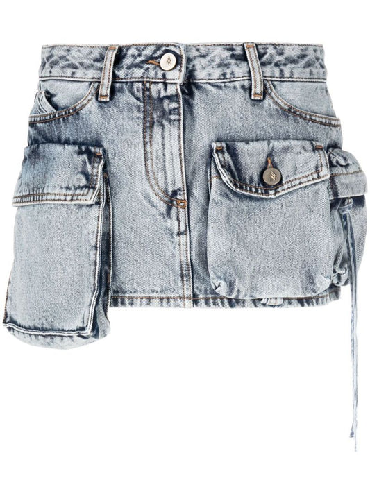 Blue Fay Denim Mini Skirt