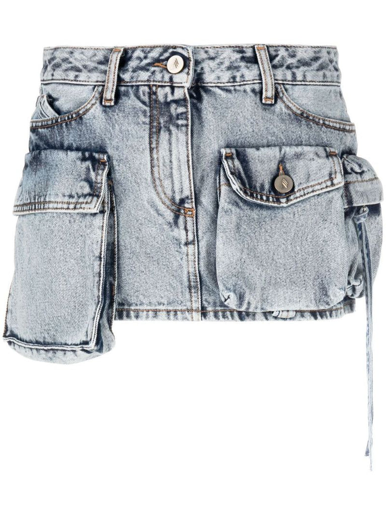 Blue Fay Denim Mini Skirt