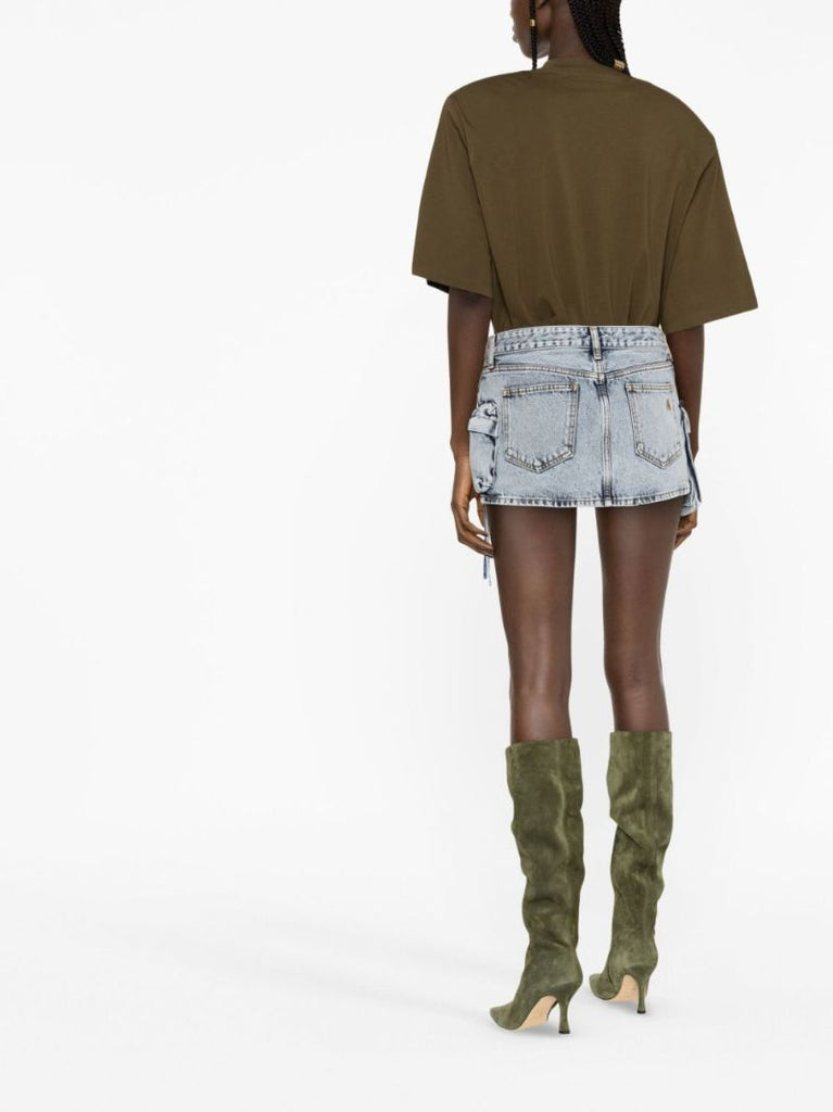 Blue Fay Denim Mini Skirt