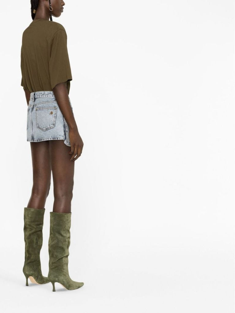 Blue Fay Denim Mini Skirt