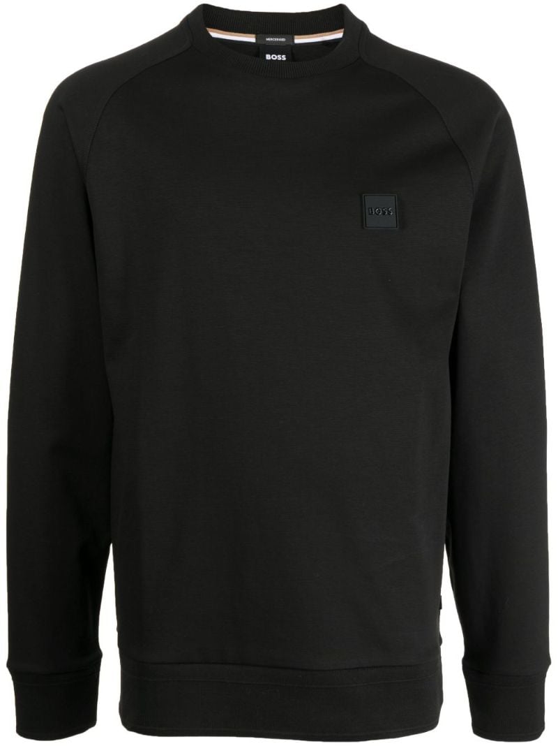 Black Logo-patch Sweatshirt