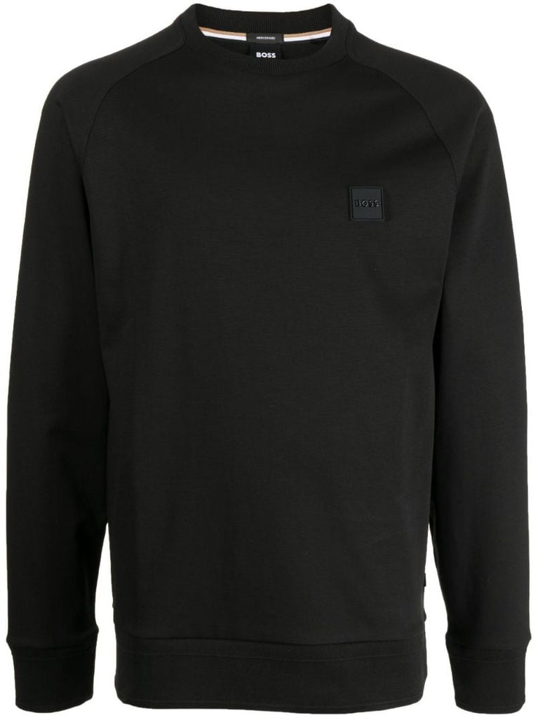 Black Logo-patch Sweatshirt