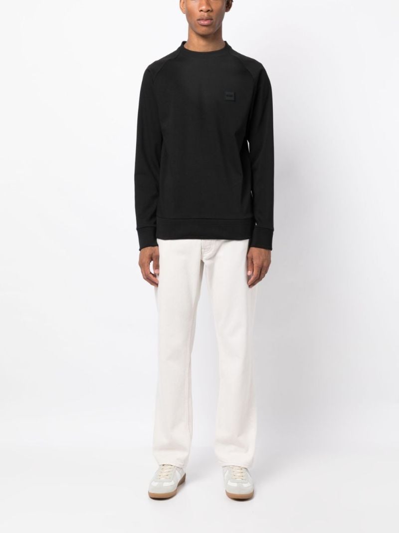 Black Logo-patch Sweatshirt