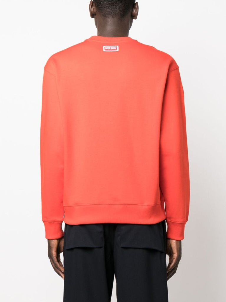 Red Varsity Jungle Embroidered Sweatshirt