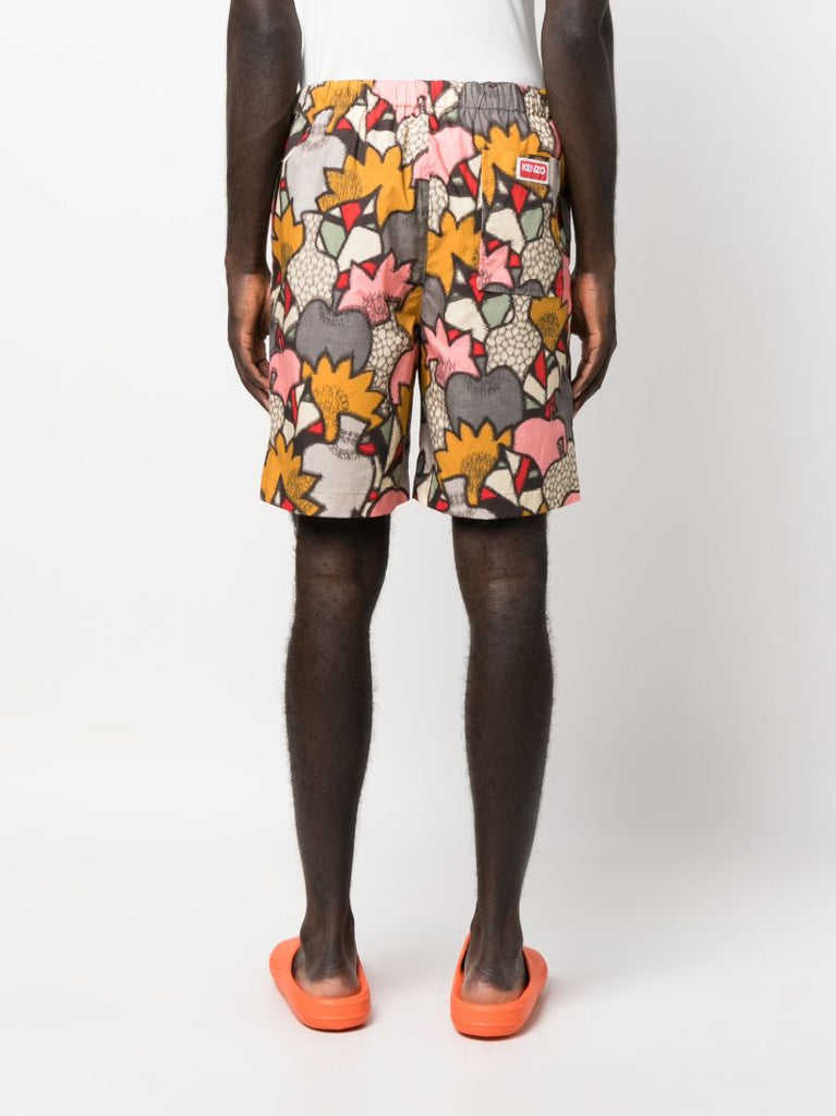 Grey Camo Elasticated Shorts