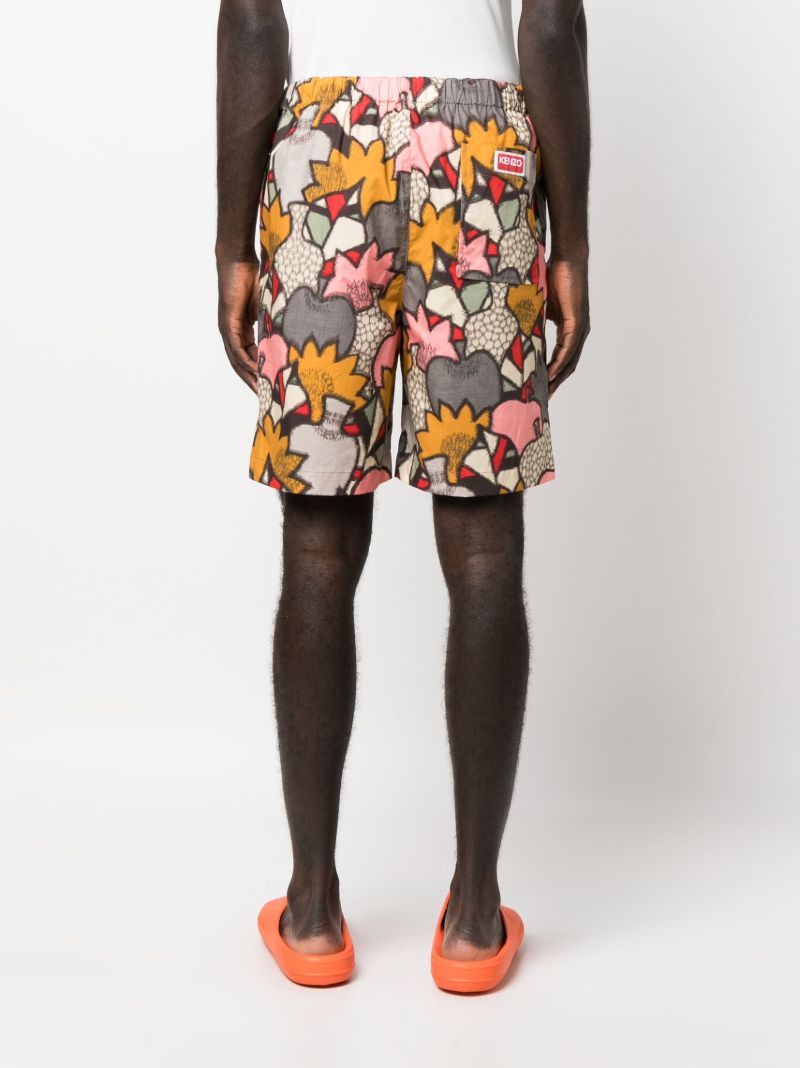 Grey Camo Elasticated Shorts