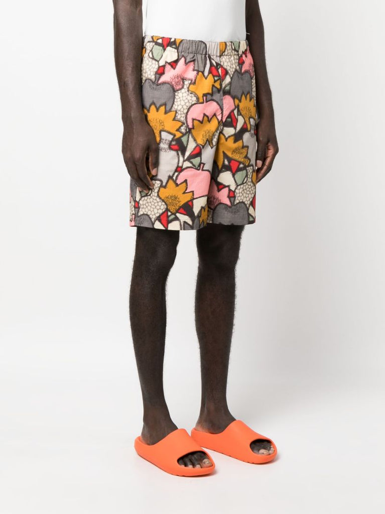 Grey Camo Elasticated Shorts