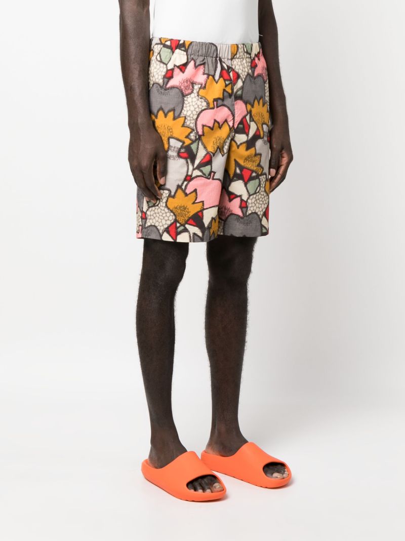Grey Camo Elasticated Shorts