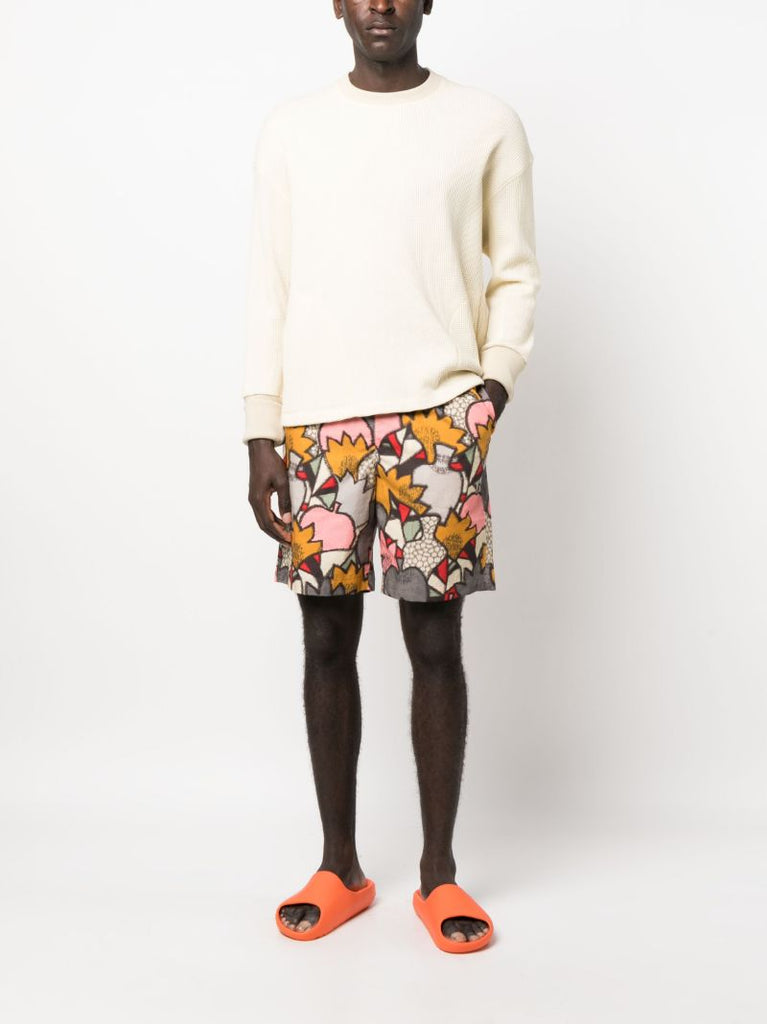 Grey Camo Elasticated Shorts