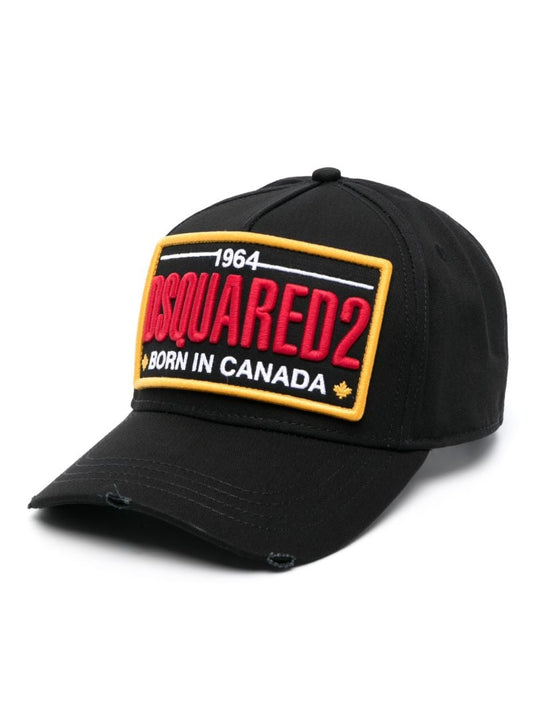 Black Logo Embroidery Baseball Cap