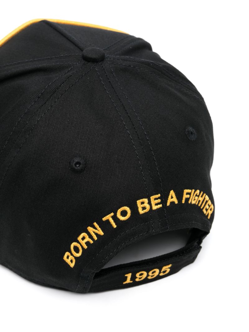 Black Logo Embroidery Baseball Cap