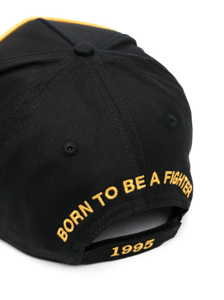 Black Logo Embroidery Baseball Cap