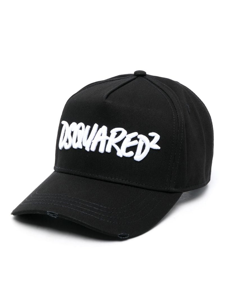 Black Logo Embroidery Baseball Cap