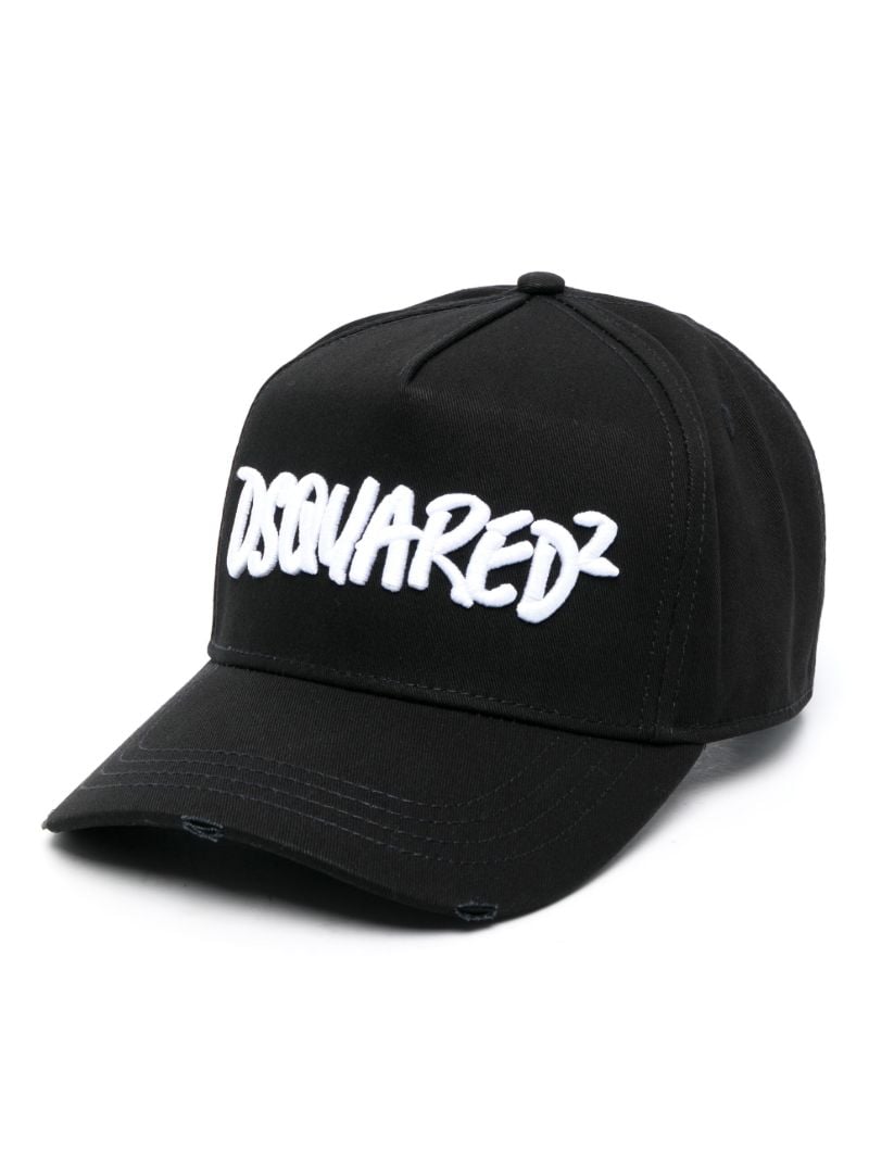 Black Logo Embroidery Baseball Cap