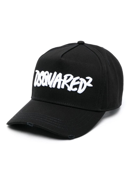 Black Logo Embroidery Baseball Cap
