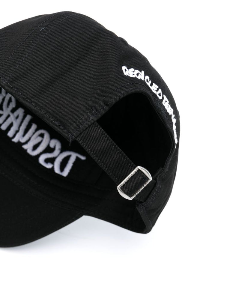 Black Logo Embroidery Baseball Cap