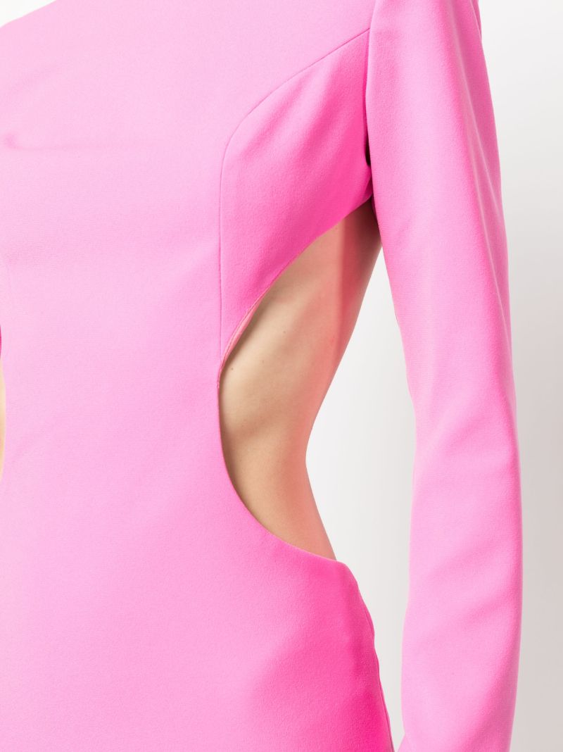 Pink Cut-out Sides Mini Dress