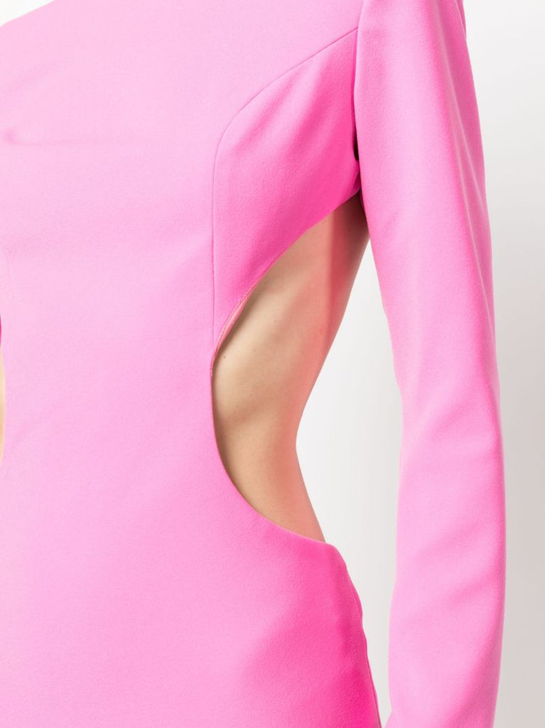 Pink Cut-out Sides Mini Dress