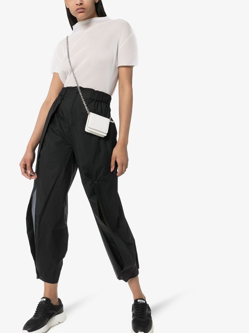 High Neck Pleated Blouse